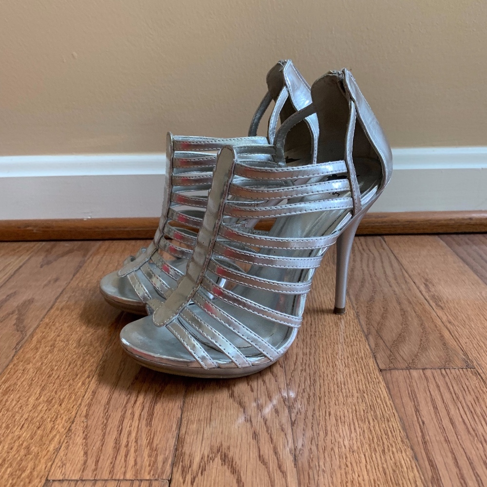 Silver High Heel